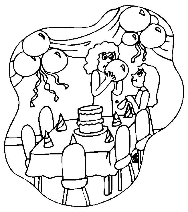 Coloring Pages Birthday Download HD Clipart