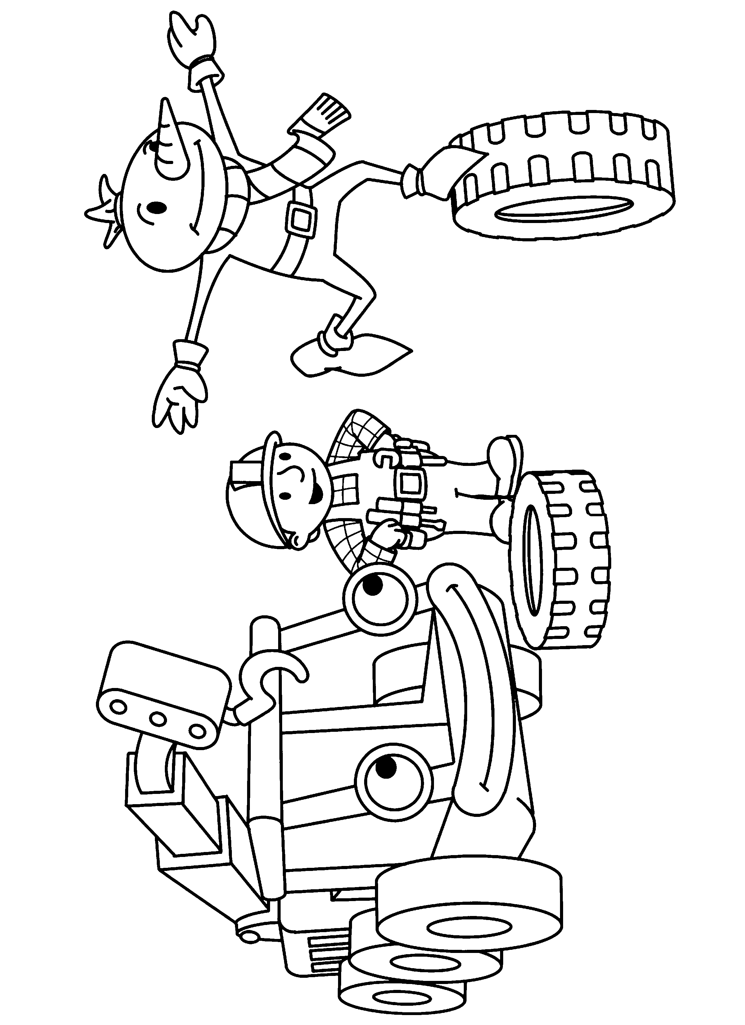 The Bob Coloring Pages Builder Clipart
